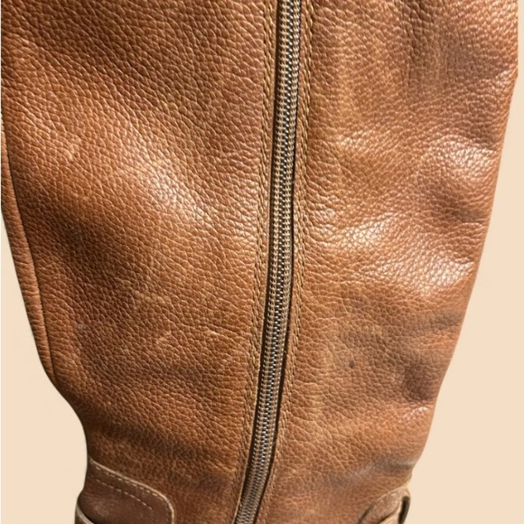 Naturalizer Chestnut Brown Leather Riding Boots 7 Classiccore Americana - Picture 7 of 11